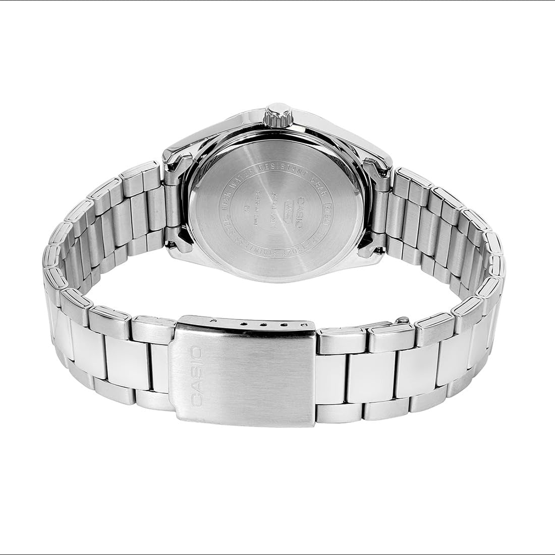 Classic Silver Dial Stainless Steel Analogue Watch For Men – Stylish Date Display Wrist Watch